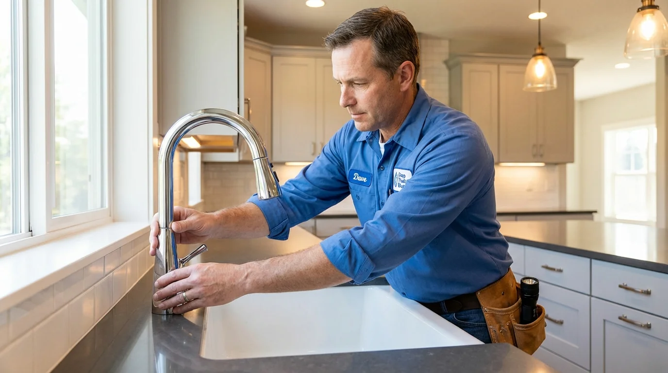 Kitchen faucet installation by Johns Plumbing LLC in Buena Park