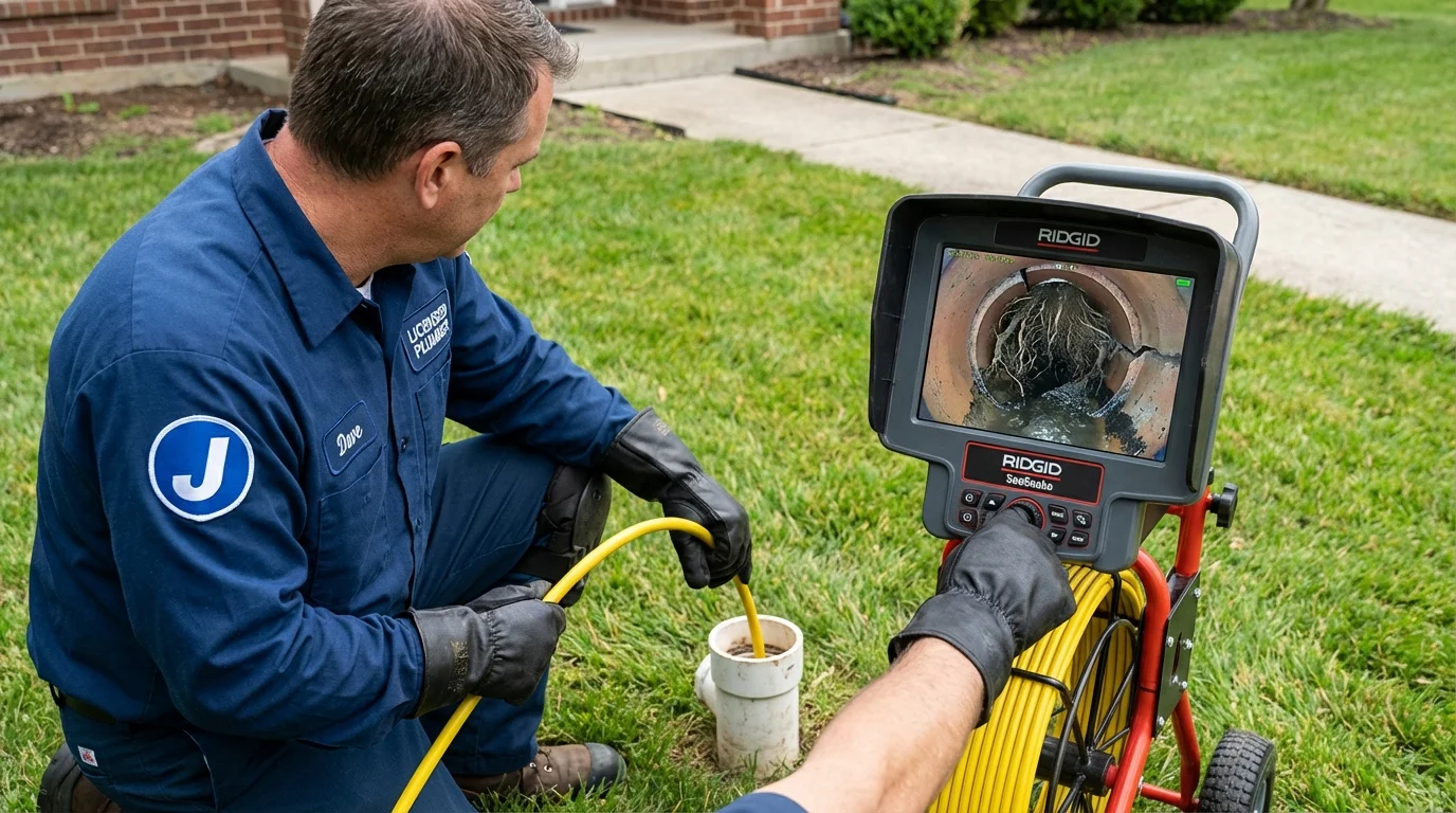 Sewer camera inspection being performed by Johns Plumbing LLC in Buena Park